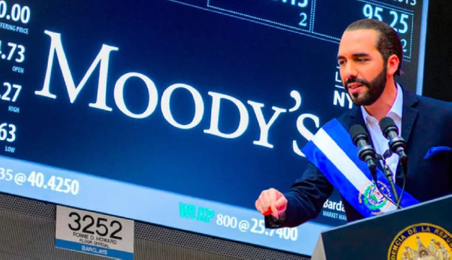 Moody's aclara que no ha cambiado calificación de El Salvador tras tuit de Bukele