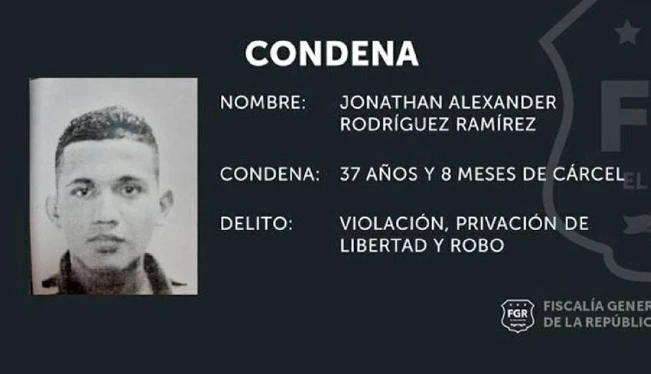 Condenan a sujeto a 37 años de prisión por violación