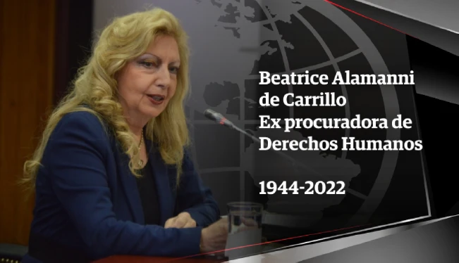 Fallece Beatrice de Carrillo, ex procuradora de Derechos Humanos en El Salvador