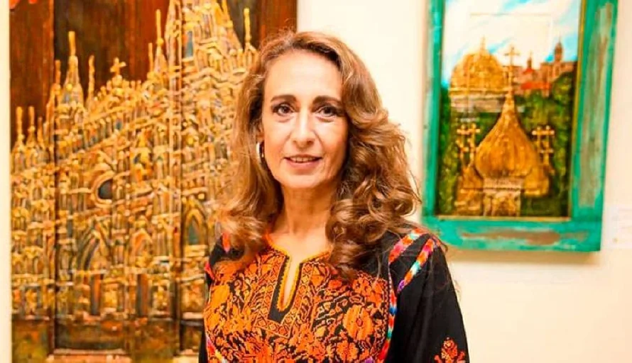 Artistas salvadoreñas con ascendencia palestina exhiben colección de arte