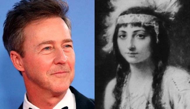 Actor Edward Norton descubre que es descendiente de Pocahontas