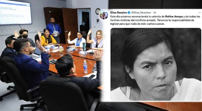 Nuevas Ideas y Arena votan por declarar hija meritísima a Rufina Amaya