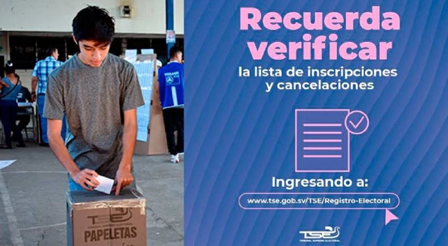 TSE publica actualización de inscripciones al registro electoral de 2024