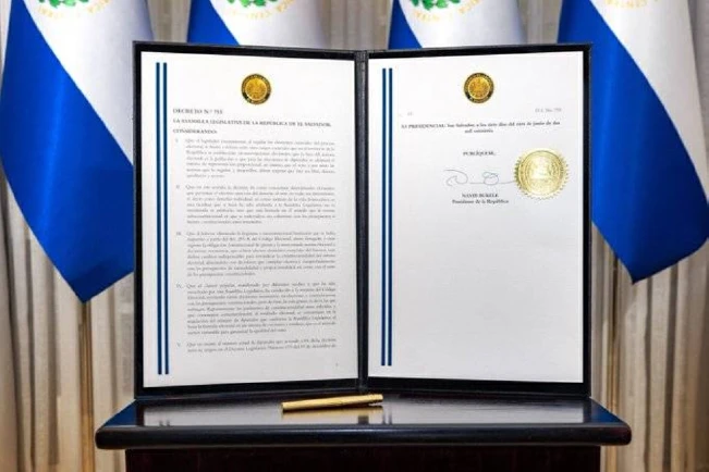 Bukele firma decreto que redujo Asamblea Legislativa y suprimió escaños por residuo