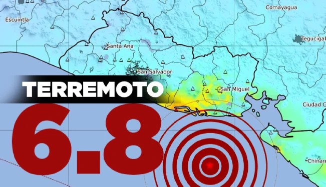 Fuerte sismo sacude El Salvador la tarde de este martes