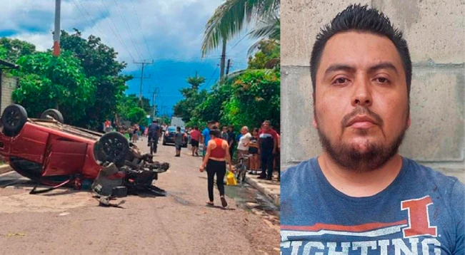 Capturan a motorista acusado de atropellar a dos personas en Colón, La Libertad
