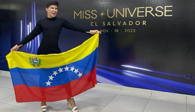 La Divaza llegó para Miss Universo con todo y tacones