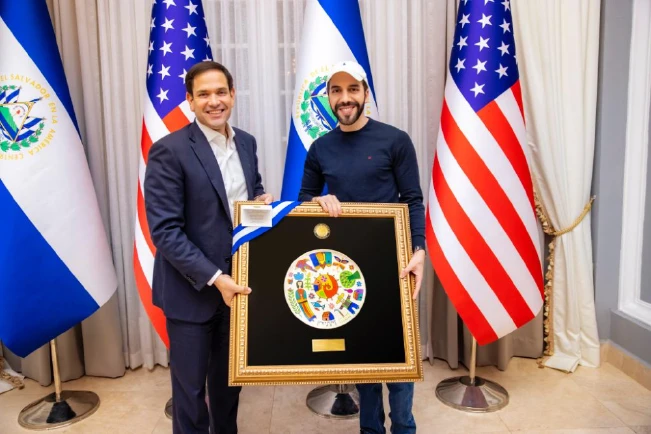 Senador Marco Rubio pide a Bukele apostarle a la prosperidad, fortalecer democracia y limitar influencia de China