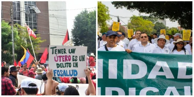 FOTOS: Así fueron las dos marchas del 1 de mayo