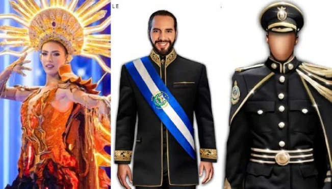 ¡Ella diseñó el icónico traje del presidente Nayib Bukele y su corte militar!