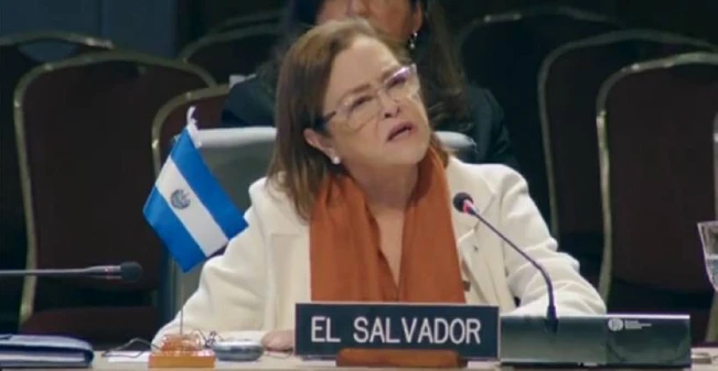 Canciller en la OEA: "Construir un nuevo El Salvador significa moldear a las nuevas generaciones"