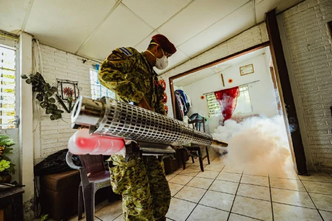 Fuerza Armada continúa en jornadas de fumigación para combatir el dengue