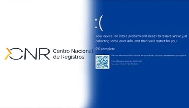 Falla informática mundial afecta servicios del CNR en El Salvador