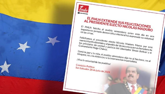 El FMLN felicita a Maduro por un “nuevo triunfo”