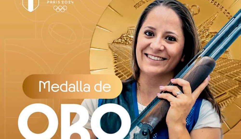 La guatemalteca Adriana Ruano obtiene oro olímpico en tiro