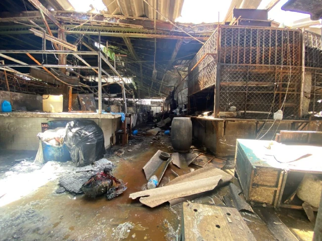 El incendio del mercado central
