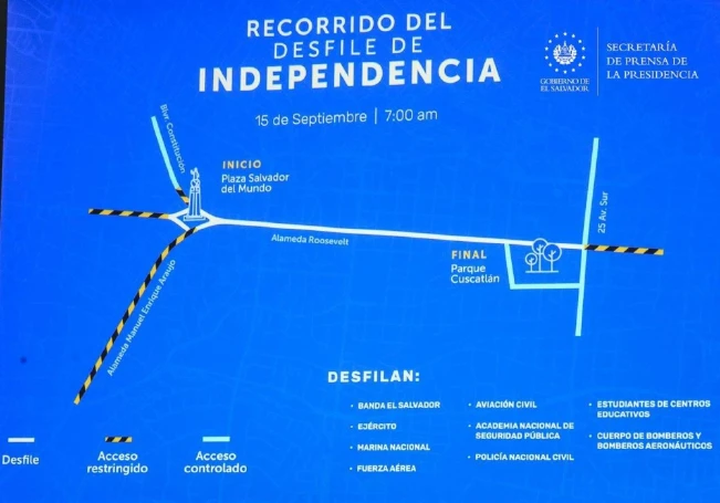 Unos 15 centros escolares participarán en desfile del 15 de septiembre, ¿cuáles calles estarán cerradas?