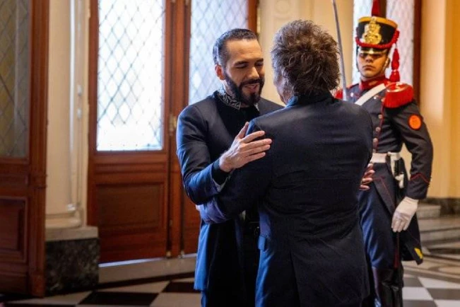 Bukele en visita de Estado y reunión con Javier Milei en Argentina