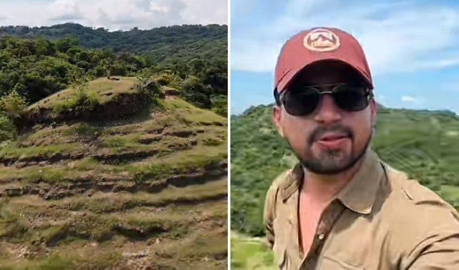 Tiktoker se pregunta si cerro en Usulután es una pirámide prehispánica