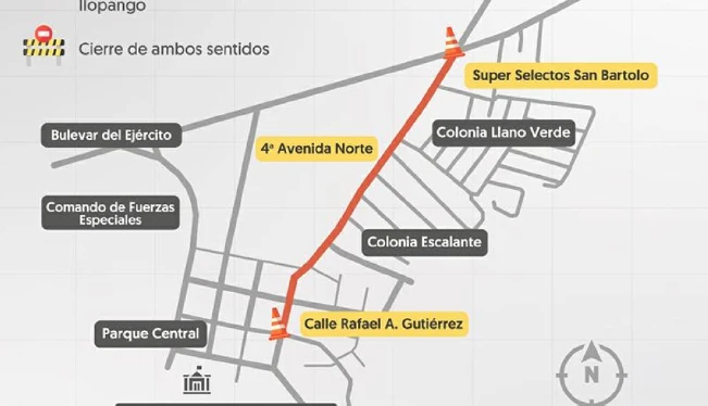 Cerrarán una de las avenidas principales de Ilopango por instalación de tubería