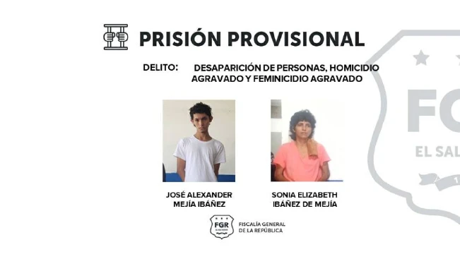 Decretan prisión provisional a dos acusados de asesinar a una mujer para quitarle un terreno en Chalatenango
