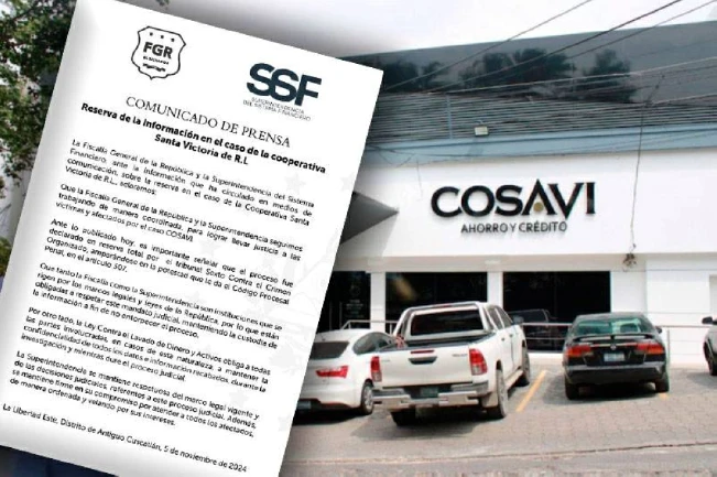 FGR: tribunal ordenó reserva total en caso COSAVI