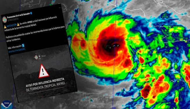 Protección Civil emite aviso por "influencia indirecta" del huracán Rafael