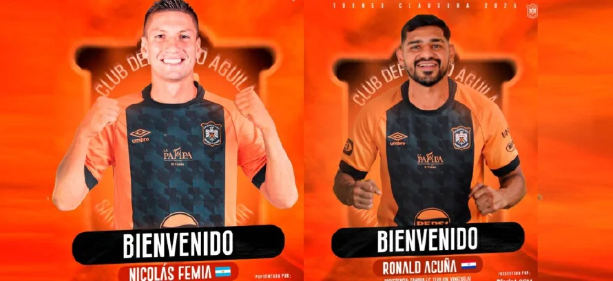 Dos refuerzos sudamericanos para el Águila versión 2025