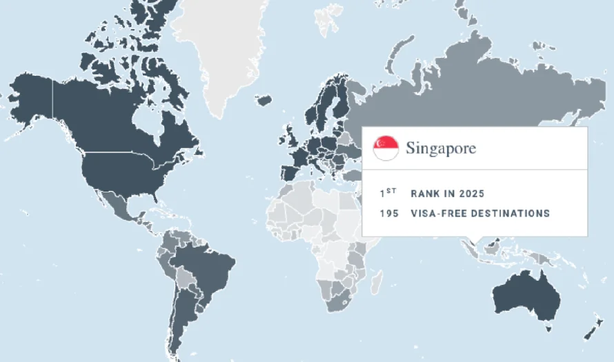 Los 50 pasaportes más poderosos del mundo en 2025: ranking completo