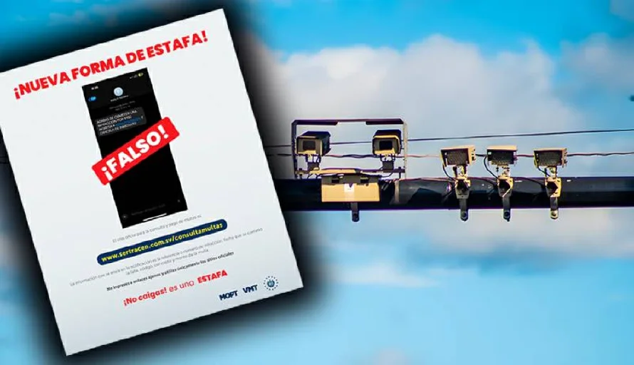 VMT alerta de estafas con falsas notificaciones de fotomultas