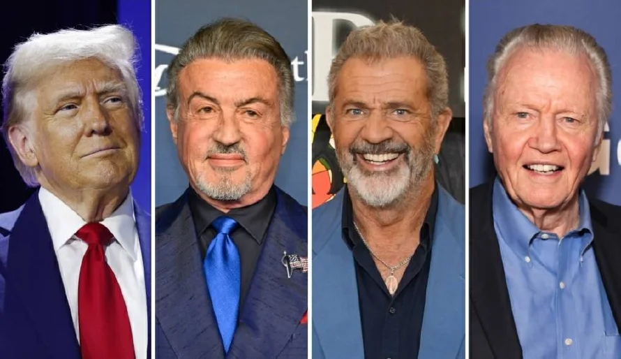Trump nombró a Sylvester Stallone, Mel Gibson y Jon Voight embajadores en Hollywood