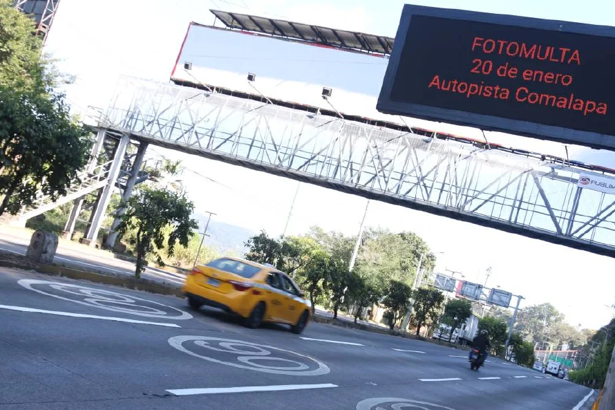 Las fotomultas en la autopista a Comalapa inician este lunes 20
