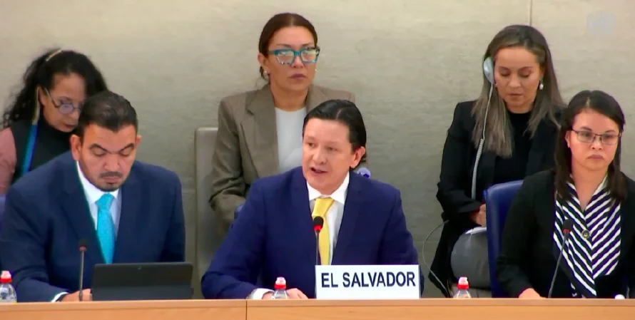 Comisionado Andrés Guzmán presenta la seguridad como el "avance más significativo en derechos humanos" en examen de ONU