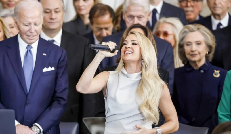 Carrie Underwood y su elogiado performance en la investidura de Trump