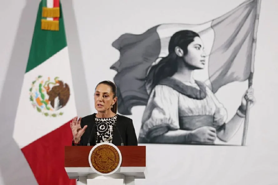 Presidenta de México llama a "tener la cabeza fría" ante primeras medidas de Trump