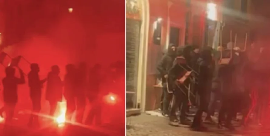 Nueve heridos, uno grave, entre los hinchas de la Real Sociedad agredidos en Roma