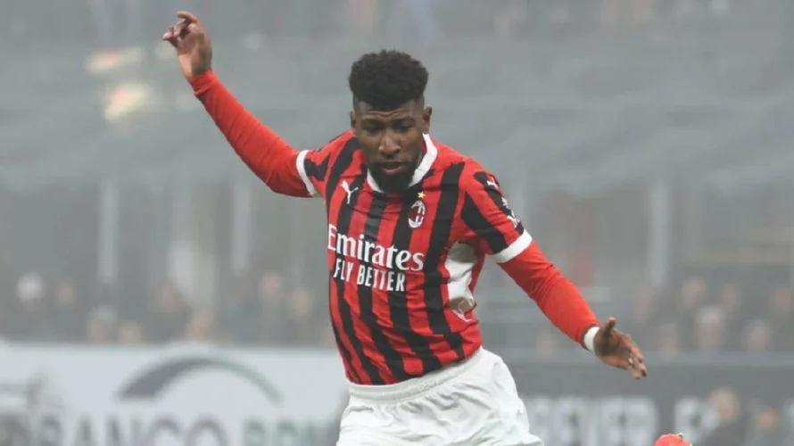 El brasileño Emerson Royal, baja dos meses con el AC Milan por lesión