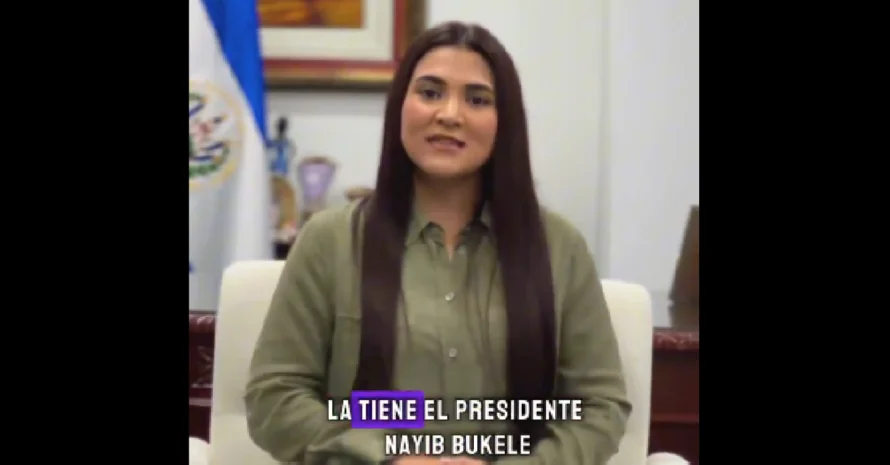 Alexia Rivas respalda eliminación de deuda política: "La conducción de este país la tiene Nayib Bukele"