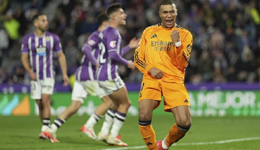El Real Madrid gana en Valladolid, con triplete de Mbappé