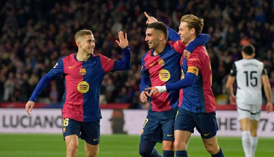 El Barça vapulea 7-1 al Valencia y respira en LaLiga