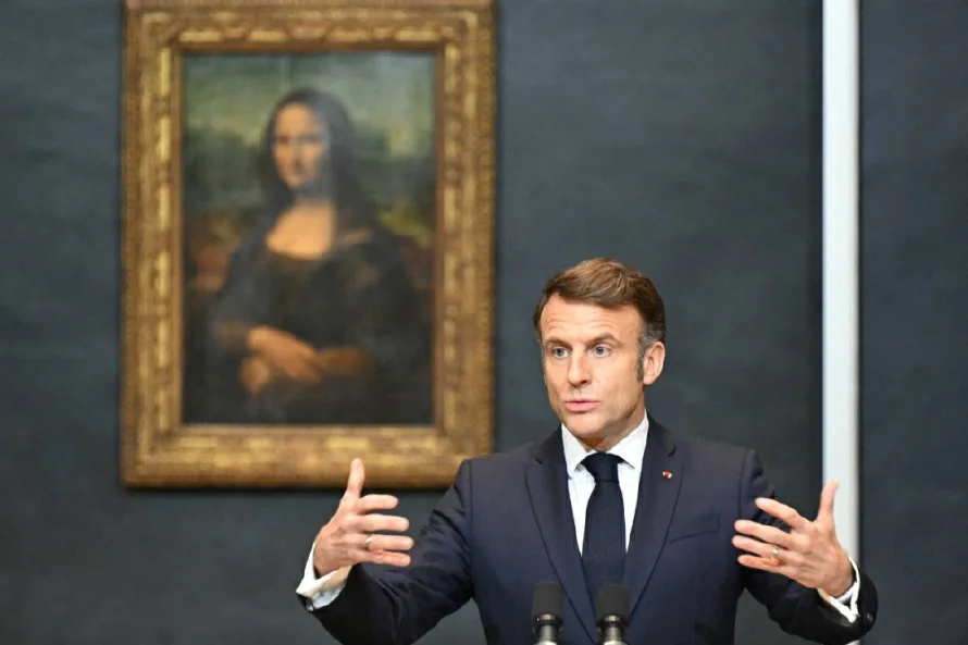 Macron anuncia reforma del Louvre y la Mona Lisa será trasladada
