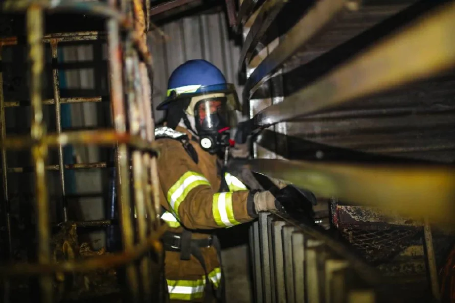 Tres comedores se incendiaron cerca de la iglesia Elim en Soyapango