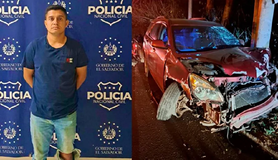 Hombre ebrio que colisionó con tres motocicletas en San Miguel fue detenido