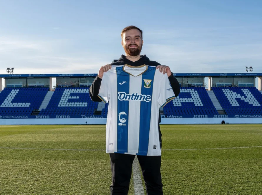 El "youtuber" Ibai Llanos, patrocinador del Leganés en partido de Copa contra Real Madrid