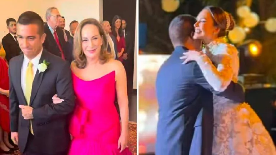 Hijo del expresidente Francisco Flores celebró su boda con Andrea Mariona