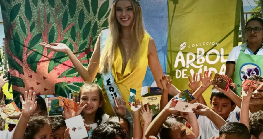 Miss Mundo llegó "A Jugar con Lula" y con los niños de El Salvador