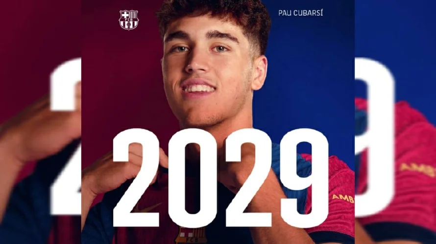Barcelona sigue asegurando su futuro y renueva a Pau Cubarsí hasta 2029