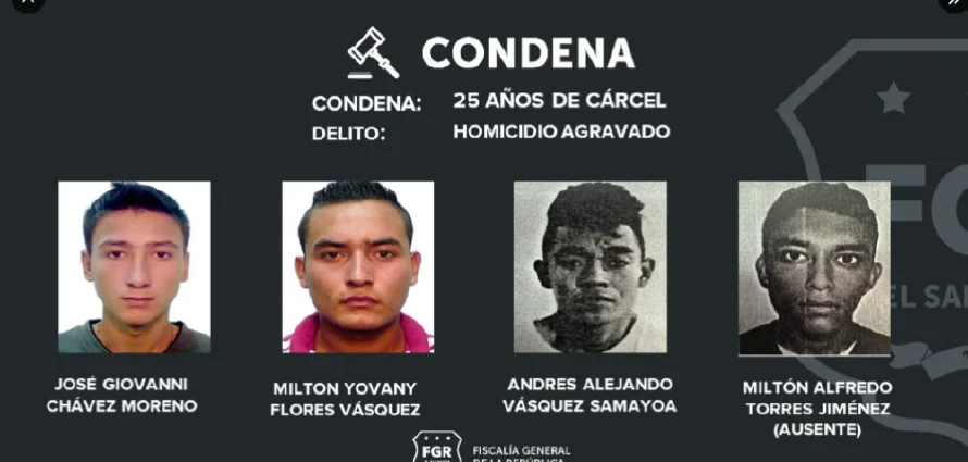 Condenan a 25 años de cárcel a cuatro pandilleros de la MS-13 que asesinaron a un menor de 11 años en Santa Ana