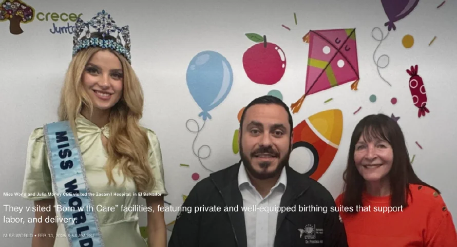 Miss Mundo comparte su encuentro con el ministro de Salud, Francisco Alabi