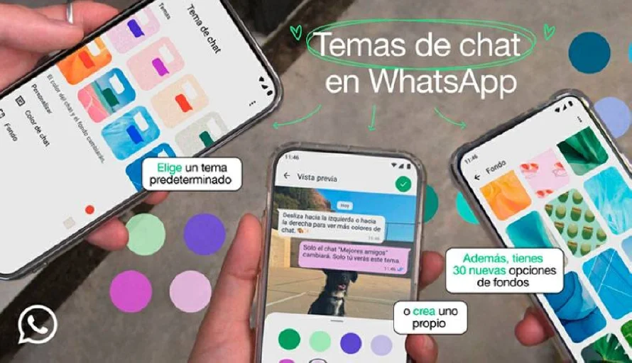 WhatsApp ofrece una experiencia más personalizada con los nuevos temas de chat